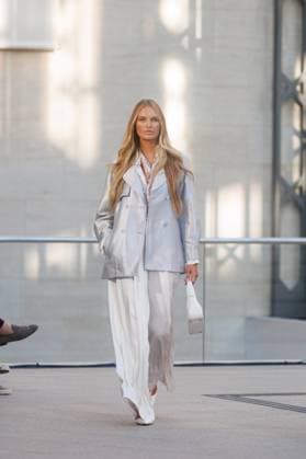 Fashion Week Berlin - Marc Cain Guests and Show Romee Strijd bei der Marc Cain Fashion Show A Quiet Rebellion im rahmen der Berlin Fashion Week im Pei-Bau am 01.07.2025 in Berlin. Copyright: xEventpressxKochanx