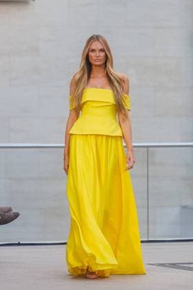 Fashion Week Berlin - Marc Cain Guests and Show Romee Strijd bei der Marc Cain Fashion Show A Quiet Rebellion im rahmen der Berlin Fashion Week im Pei-Bau am 01.07.2025 in Berlin. Copyright: xEventpressxKochanx