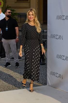 Sylvie Meis - Gaesteankunft zur Marccain Spring Summer 2026 Fashion Show A Quit Rebellion im Pei-Bau in Berlin am 01.07.2025. Marccain Spring Summer 2026 Fashion Show