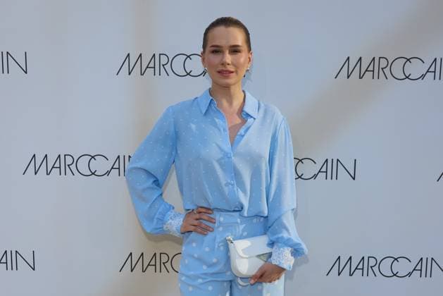 Anna-Maria Sieklucka - Gaesteankunft zur Marccain Spring Summer 2026 Fashion Show A Quit Rebellion im Pei-Bau in Berlin am 01.07.2025. Marccain Spring Summer 2026 Fashion Show