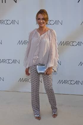 Monika Sozanska- Gaesteankunft zur Marccain Spring Summer 2026 Fashion Show A Quit Rebellion im Pei-Bau in Berlin am 01.07.2025. Marccain Spring Summer 2026 Fashion Show