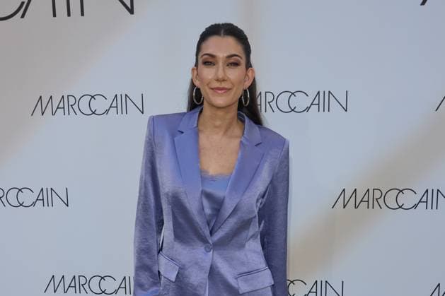 Neda Peermueller - Gaesteankunft zur Marccain Spring Summer 2026 Fashion Show A Quit Rebellion im Pei-Bau in Berlin am 01.07.2025. Marccain Spring Summer 2026 Fashion Show