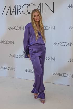 Romee Strijd - Gaesteankunft zur Marccain Spring Summer 2026 Fashion Show A Quit Rebellion im Pei-Bau in Berlin am 01.07.2025. Marccain Spring Summer 2026 Fashion Show
