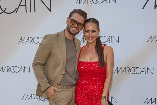 Johannes und Jessica Haller - Gaesteankunft zur Marccain Spring Summer 2026 Fashion Show A Quit Rebellion im Pei-Bau in Berlin am 01.07.2025. Marccain Spring Summer 2026 Fashion Show