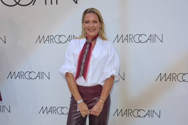 Antje Maranca - Gaesteankunft zur Marccain Spring Summer 2026 Fashion Show A Quit Rebellion im Pei-Bau in Berlin am 01.07.2025. Marccain Spring Summer 2026 Fashion Show