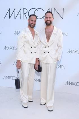 01.07.2025, Timo und Marcus Nill, Schwaben Twins zu Gast zur Marc Cain Fashion Show 2025, A quiet rebellion, Hinter dem Gießhaus, Berlin, Berlin