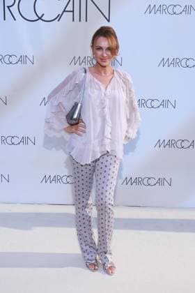 01.07.2025, Monika Sozanska zu Gast zur Marc Cain Fashion Show 2025, A quiet rebellion, Hinter dem Gießhaus, Berlin, Berlin