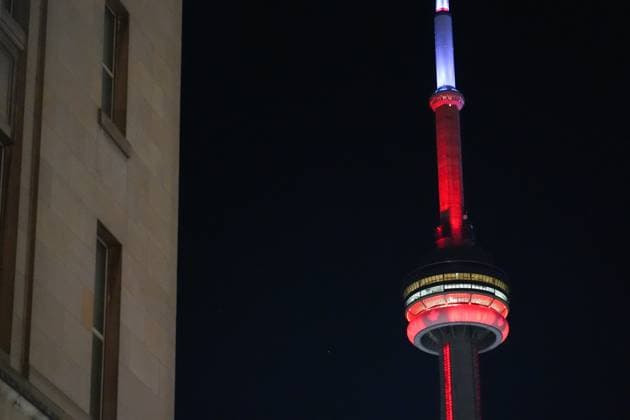 Canada Day Fireworks in Toronto TORONTO, CANADA - JULY 1 : CN Tower is seen during the Canada Day in Toronto, Ontario, Canada on July 1, 2025. Mert Alper Dervis Anadolu Toronto Canada. Editorial use only. Please get in touch for any other usage.  Copyright: x2025xAnadoluxMertxAlperxDervisx