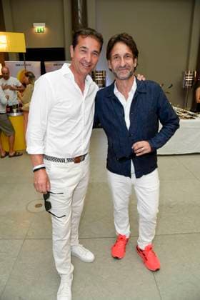 Andreas Elsholz und Falk-Willy Wild Schauspieler zu Gast in der Vip Beauty und Fashion Lounge von Reichert Communications im Rahmen der Fashion Week 2025 im Hotel de Rom am 01,Juli 2025 in Berlin Berlin Deutschland