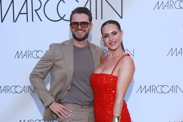 Johannes Haller und Jessica Haller bei der Marc Cain - A Quiat Rebellion Modenschau am 1.07.2025 im Pei-Bau in Berlin Marc Cain Fashion Show in Berlin