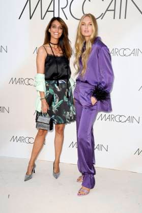 Marvy Rieder und Romee Strijd bei der Marc Cain Fashion Show A Quiet Rebellion auf der Berlin Fashion Week S S 2026 im Pei-Bau - Deutsches Historisches Museum. Berlin, 01.07.2025