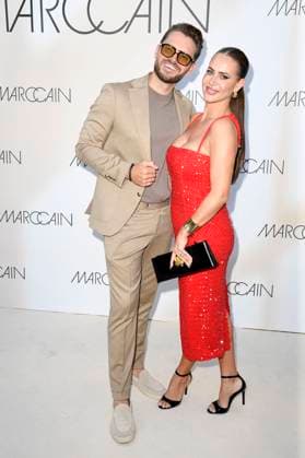 Johannes Haller und Jessica Haller bei der Marc Cain Fashion Show A Quiet Rebellion auf der Berlin Fashion Week S S 2026 im Pei-Bau - Deutsches Historisches Museum. Berlin, 01.07.2025