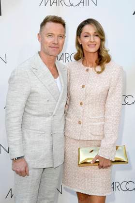 Ronan Keating mit Ehefrau Storm Keating bei der Marc Cain Fashion Show A Quiet Rebellion auf der Berlin Fashion Week S S 2026 im Pei-Bau - Deutsches Historisches Museum. Berlin, 01.07.2025