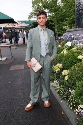 . 02 07 2025. London, United Kingdom. Tom Daley arriving on day three of the Wimbledon Tennis Championships in London.  xStephenxLockx xi-Imagesx IIM-26066-0014