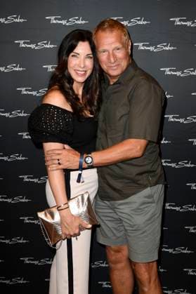 Alexandra Polzin mit Ehemann Gerhard Leinauer bei der Thomas Sabo Elyndra Kollektionspräsentation auf der Berlin Fashion Week S S 2026 im Hotel de Rome. Berlin, 02.07.2025