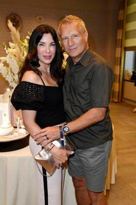 Alexandra Polzin mit Ehemann Gerhard Leinauer bei der Thomas Sabo Elyndra Kollektionspräsentation auf der Berlin Fashion Week S S 2026 im Hotel de Rome. Berlin, 02.07.2025