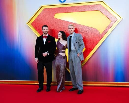 Fan event for a JAMES GUNN FILM, SUPERMAN on Wednesday 2 July 2025 David Corenswet , Rachel Brosnahan and Nicholas Hoult seen at the Fan event for a JAMES GUNN FILM, SUPERMAN on Wednesday 2 July 2025 at Cineworld Leicester Square, London. . Picture, Credit:Julie Edwards Avalon  Copyright: xJuliexEdwardsx xAvalonx 1017718904