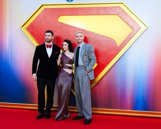 Fan event for a JAMES GUNN FILM, SUPERMAN on Wednesday 2 July 2025 David Corenswet , Rachel Brosnahan and Nicholas Hoult seen at the Fan event for a JAMES GUNN FILM, SUPERMAN on Wednesday 2 July 2025 at Cineworld Leicester Square, London. . Picture, Credit:Julie Edwards Avalon  Copyright: xJuliexEdwardsx xAvalonx 1017718960