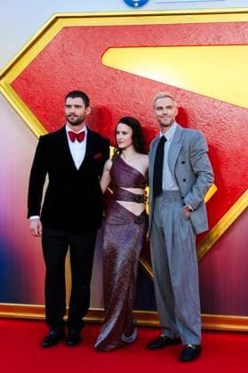 David Corenswet , Rachel Brosnahan und Nicholas Hoult beim Fan Event zum Kinofilm Superman im Cineworld Leicester Square. London, 02.07.2025