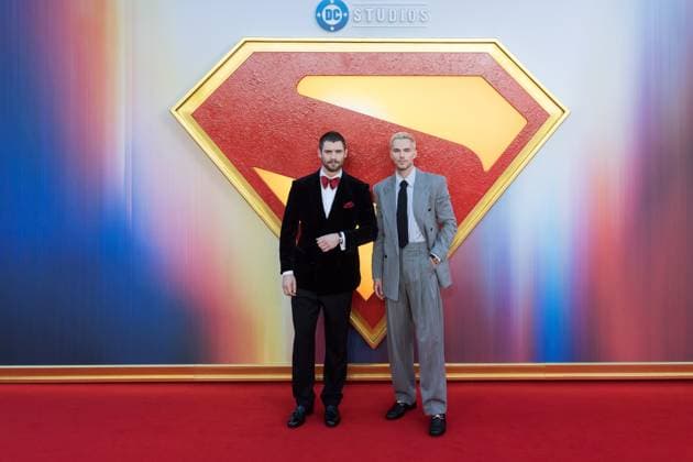 Red Carpet Arrivals for Superman Film in London LONDON, UNITED KINGDOM - JULY 02: David Corenswet (L) and Nicholas Hoult attend a fan event at Cineworld Leicester Square for Superman , DC Studios’ first feature film to hit the big screen in London, United Kingdom on July 02, 2025. Wiktor Szymanowicz Anadolu London United Kingdom. Editorial use only. Please get in touch for any other usage.  Copyright: x2025xAnadoluxWiktorxSzymanowiczx