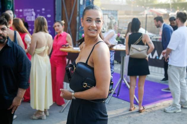 Berlin Fashion Week: LASCANA Fashion Show Berlin, 2.7.2025 Amira Aly bei der Ankunft zur LASCANA Fashion Show im Rahmen der Fashion Week in Berlin Berlin *** Berlin Fashion Week LASCANA Fashion Show Berlin, 2 7 2025 Amira Aly arriving at the LASCANA Fashion Show as part of the Fashion Week in Berlin Berlin Copyright: xMatthiasxGränzdörferx