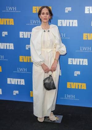 Arrivals for the Jamie Lloyd production of Evita at The London Palladium Featuring: Sarah Paulson Where: London, United Kingdom When: 02 Jul 2025 Credit: John Rainford Cover Images EDITORIAL USE ONLY. NOT FOR USE BY NEWSPAPERS BASED IN THE UK. Copyright: xx coverimg54888824