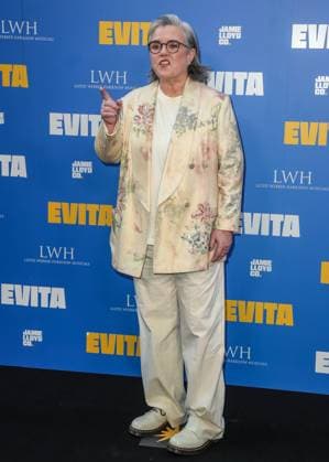 Arrivals for the Jamie Lloyd production of Evita at The London Palladium Featuring: Rosie O Donnell Where: London, United Kingdom When: 02 Jul 2025 Credit: John Rainford Cover Images EDITORIAL USE ONLY. NOT FOR USE BY NEWSPAPERS BASED IN THE UK. Copyright: xx coverimg54888771