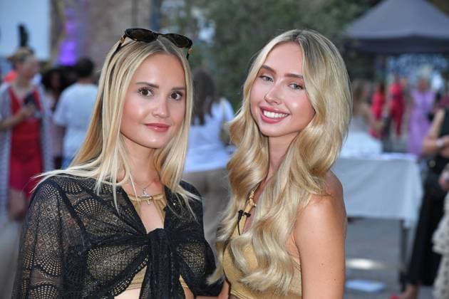 Davina Geiss mit Schwester Shania Geiss beim LASCANA SUMMER CLUB im Rahmen der Berlin Fashion Week Frühling Sommer 2026 im Maaya Berlin am 02.07.2025