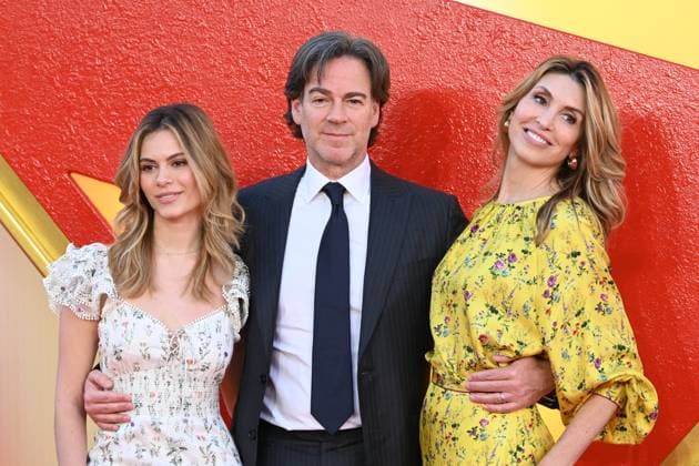 Lou Lou Safran, Peter Safran and Natalia Safran attends Superman Fan Event at Cineworld Leicester Square in London, England. UK. Wednesday 2nd July 2025. Copyright: xJamesxWarrenx S02W3M~6