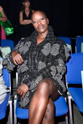 Florence Kasumba bei der Marcel Ostertag Fashion Show auf der Berlin Fashion Week S S 2026 in der Uber Eats Music Hall. Berlin, 02.07.2025
