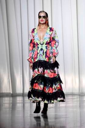 Model bei der Marcel Ostertag Fashion Show auf der Berlin Fashion Week S S 2026 in der Uber Eats Music Hall. Berlin, 02.07.2025