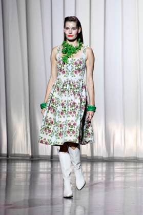 Rebecca Kunikowski bei der Marcel Ostertag Fashion Show auf der Berlin Fashion Week S S 2026 in der Uber Eats Music Hall. Berlin, 02.07.2025
