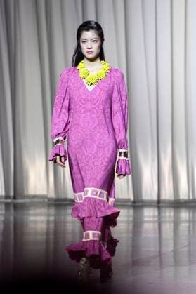 Model bei der Marcel Ostertag Fashion Show auf der Berlin Fashion Week S S 2026 in der Uber Eats Music Hall. Berlin, 02.07.2025
