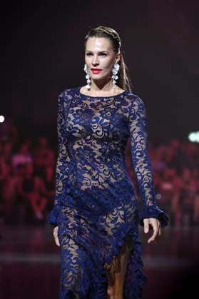 Model bei der Marcel Ostertag Fashion Show auf der Berlin Fashion Week S S 2026 in der Uber Eats Music Hall. Berlin, 02.07.2025