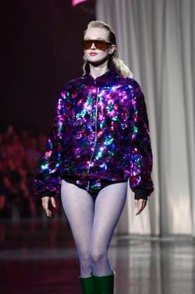Model bei der Marcel Ostertag Fashion Show auf der Berlin Fashion Week S S 2026 in der Uber Eats Music Hall. Berlin, 02.07.2025
