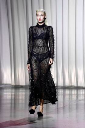 Model bei der Marcel Ostertag Fashion Show auf der Berlin Fashion Week S S 2026 in der Uber Eats Music Hall. Berlin, 02.07.2025