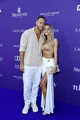 Andrej Mangold and Annika Jung beim LASCANA SUMMER CLUB im Rahmen der Berlin Fashion Week im Maaya in Berlin am 02.07.2025 *** Andrej Mangold and Annika Jung at the LASCANA SUMMER CLUB as part of Berlin Fashion Week at Maaya in Berlin on 02 07 2025