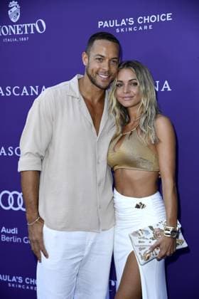 Andrej Mangold and Annika Jung beim LASCANA SUMMER CLUB im Rahmen der Berlin Fashion Week im Maaya in Berlin am 02.07.2025