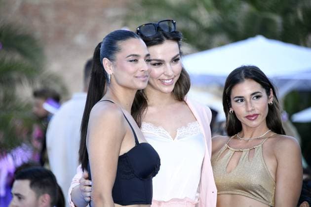 Amira Aly, Lili Paul-Roncalli und Sarah Engels beim LASCANA SUMMER CLUB im Rahmen der Berlin Fashion Week im Maaya in Berlin am 02.07.2025