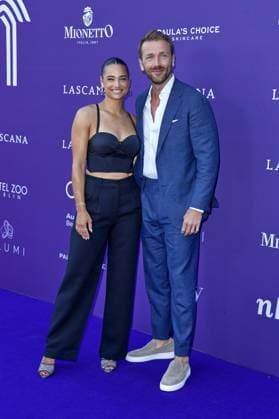 Amira Aly mit Freund Christian Düren beim LASCANA SUMMER CLUB im Rahmen der Berlin Fashion Week im Maaya in Berlin am 02.07.2025