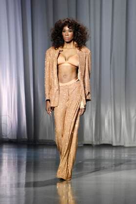 Model bei der Kilian Kerner Fashion Show auf der Berlin Fashion Week S S 2026 in der Uber Eats Music Hall. Berlin, 02.07.2025