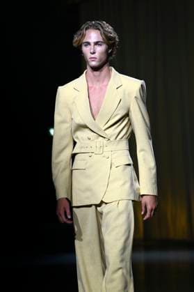 Model bei der Danny Reinke Fashion Show auf der Berlin Fashion Week S S 2026 in der Uber Eats Music Hall. Berlin, 02.07.2025