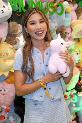 Kisu Nguyen beim WALK of Mumuso in der Mall of Berlin im Rahmen der Berlin Fashion Week SS26 (Frühling Sommer 2026) am 03.07.2025