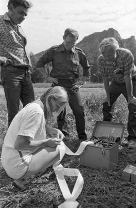 Monitoring of underground nuclear tests at Semipalatinsk test site 8953336 21.08.1986 Soviet-American project to monitor underground nuclear tests at the Semipalatinsk test site in the Kazakh SSR. Verification of nuclear explosion registration data on seismological equipment in the vicinity of Karkaralinsk. Igor Mikhalev Sputnik Karaganda Region Kazakhstan  Copyright: xIgorxMikhalevx