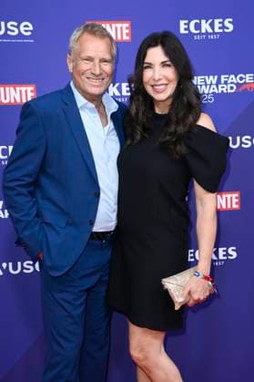 Alexandra Polzin mit Ehemann Gerhard Leinauer bei der Verleihung der Bunte New Faces Awards Style 2025 im Telegraphenamt. Berlin, 03.07.2025