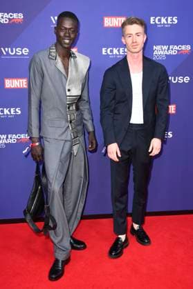 Alpha Dia mit Gast bei der Verleihung der Bunte New Faces Awards Style 2025 im Telegraphenamt. Berlin, 03.07.2025