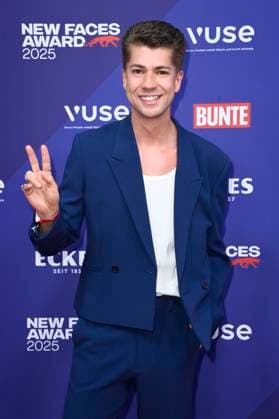Maximilian Seitz bei der Verleihung der Bunte New Faces Awards Style 2025 im Telegraphenamt. Berlin, 03.07.2025