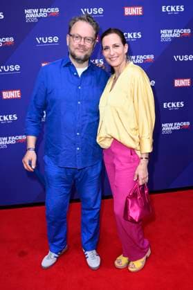 Ulrike Frank mit Ehemann Marc Schubring bei der Verleihung der Bunte New Faces Awards Style 2025 im Telegraphenamt. Berlin, 03.07.2025