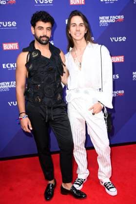 Arda Esberk und Jean Gritsfeldt bei der Verleihung der Bunte New Faces Awards Style 2025 im Telegraphenamt. Berlin, 03.07.2025