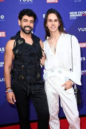 Arda Esberk und Jean Gritsfeldt bei der Verleihung der Bunte New Faces Awards Style 2025 im Telegraphenamt. Berlin, 03.07.2025